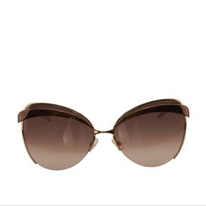 BRONZE AND GOLD CHRISTIAN DIOR EYES1 SUNGLASSES